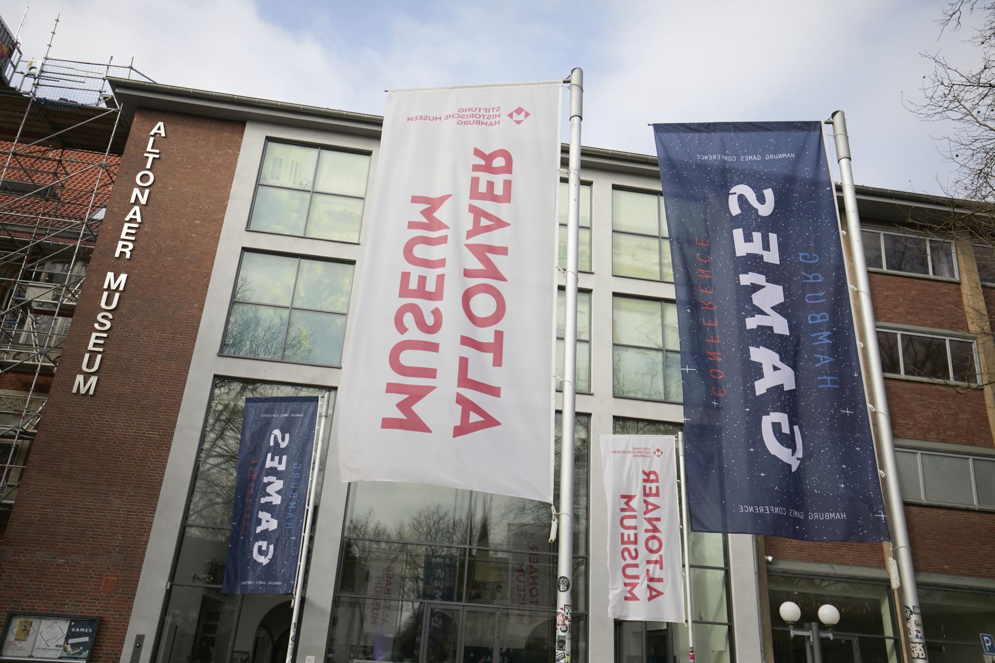 Entrance to the Hamburg Games Conference 2023 in the Altonaer Museum | Photo by Rolf Otzipka