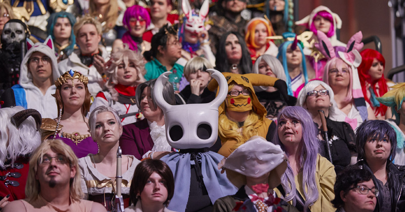 A small part of the cosplayer participants who broke the world  record. Photo by Hamburg Messe und Congress / Rolf Otzipka